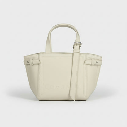 Calvin Klein White Recycled Polyester Handbag - XT & Co