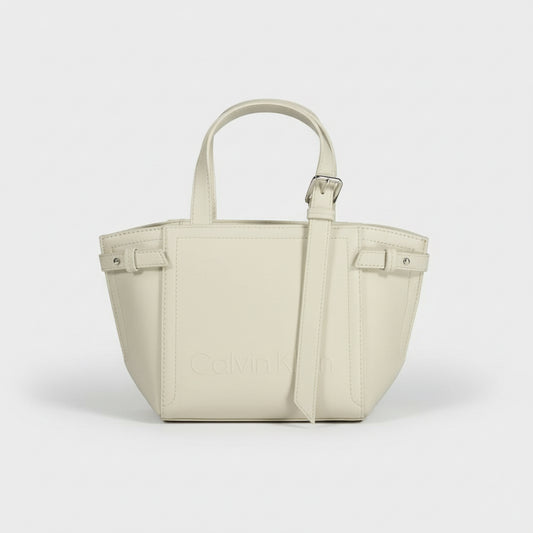 Calvin Klein White Recycled Polyester Handbag - XT & Co