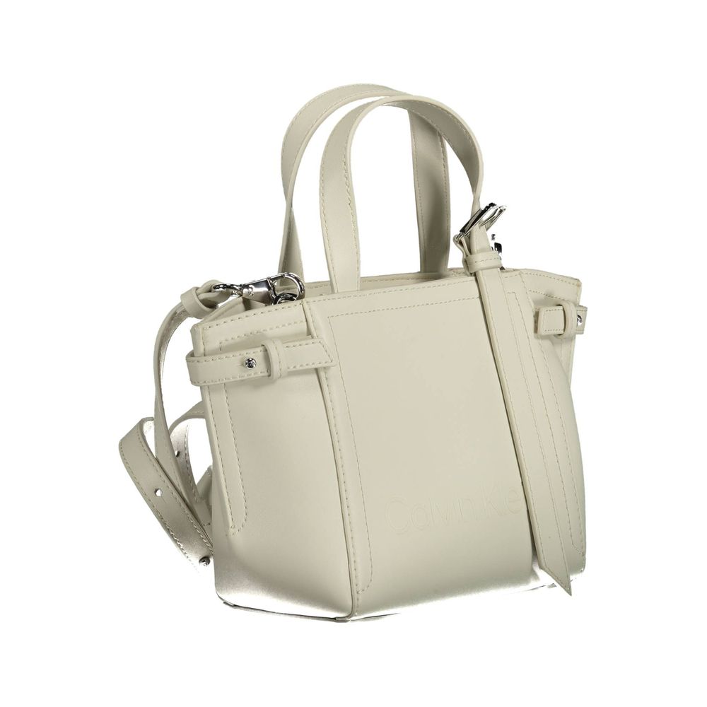 Calvin Klein White Recycled Polyester Handbag - XT & Co