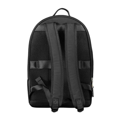 Tommy Hilfiger Black Polyester Men Backpack