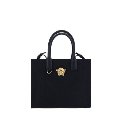 Versace Black Cotton Shoulder Bag - XT & Co