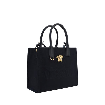 Versace Black Cotton Shoulder Bag - XT & Co