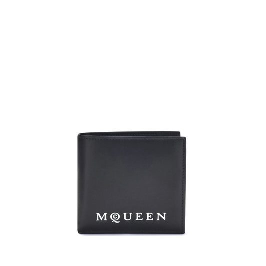 Alexander McQueen Black Calf Leather Bos Taurus Wallet by Alexander McQueen