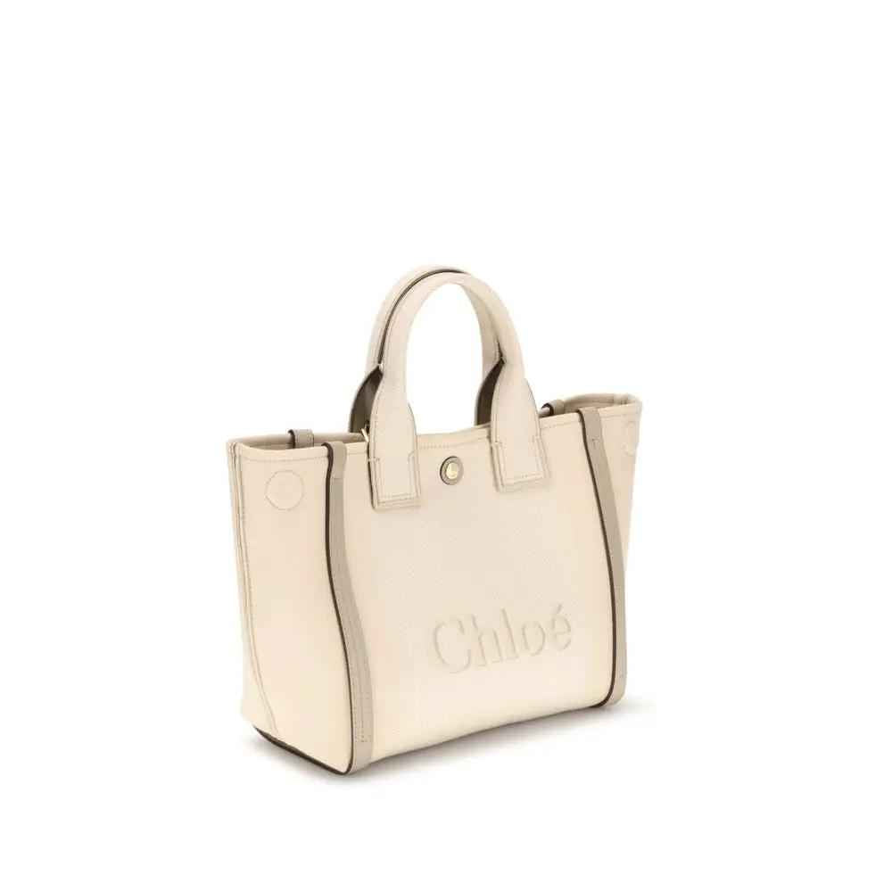 Chloé Beige Cotton Handbag