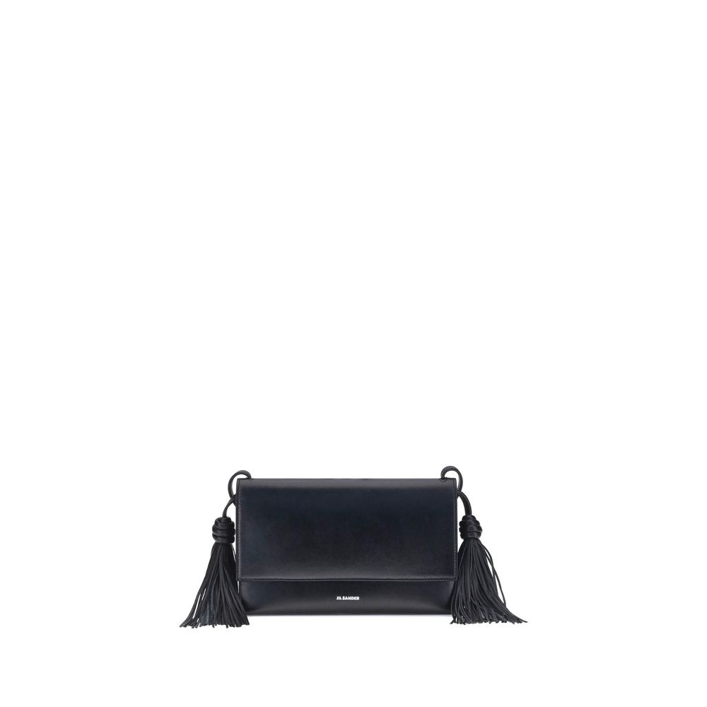 Jil Sander Black Calf Leather  Shoulder Bag - XT & Co
