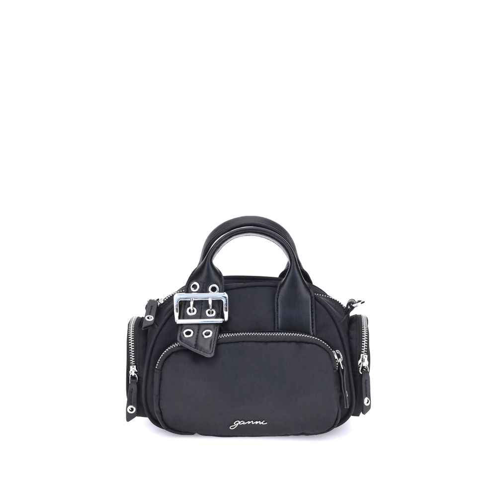Ganni Black Nylon Shoulder Bag by Ganni