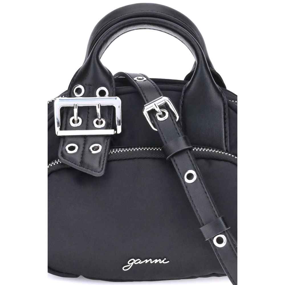 Ganni Black Nylon Shoulder Bag by Ganni