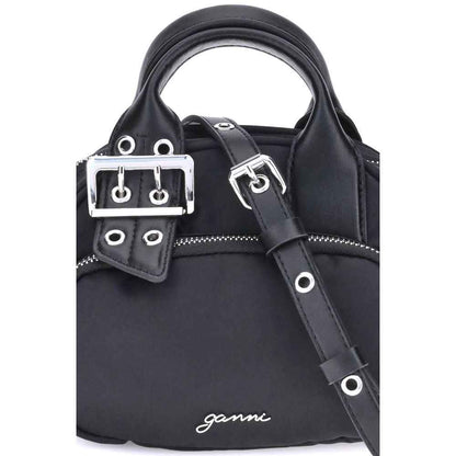Ganni Black Nylon Shoulder Bag by Ganni