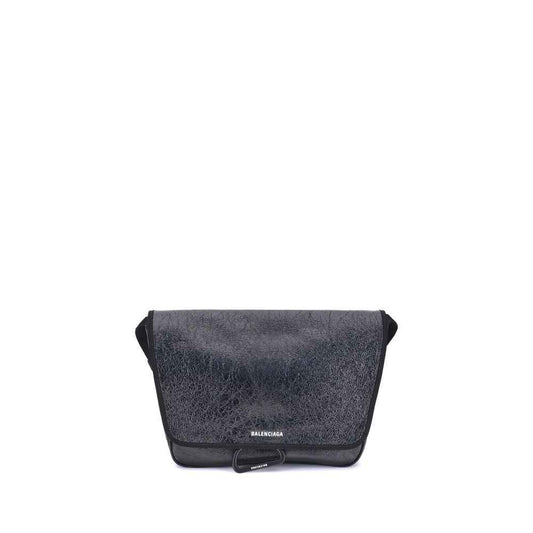Balenciaga Black Calf Leather Bos Taurus Shoulder Bag