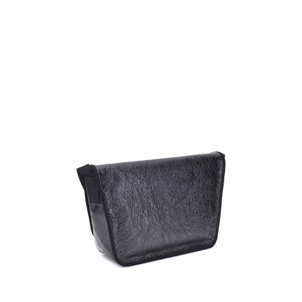 Balenciaga Black Calf Leather Bos Taurus Shoulder Bag