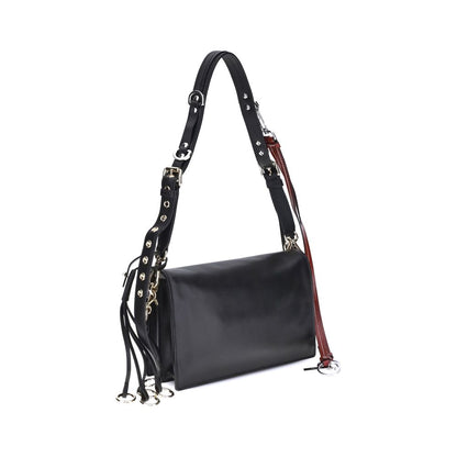 Prada Black Calf Leather Bos Taurus Shoulder Bag - XT & Co