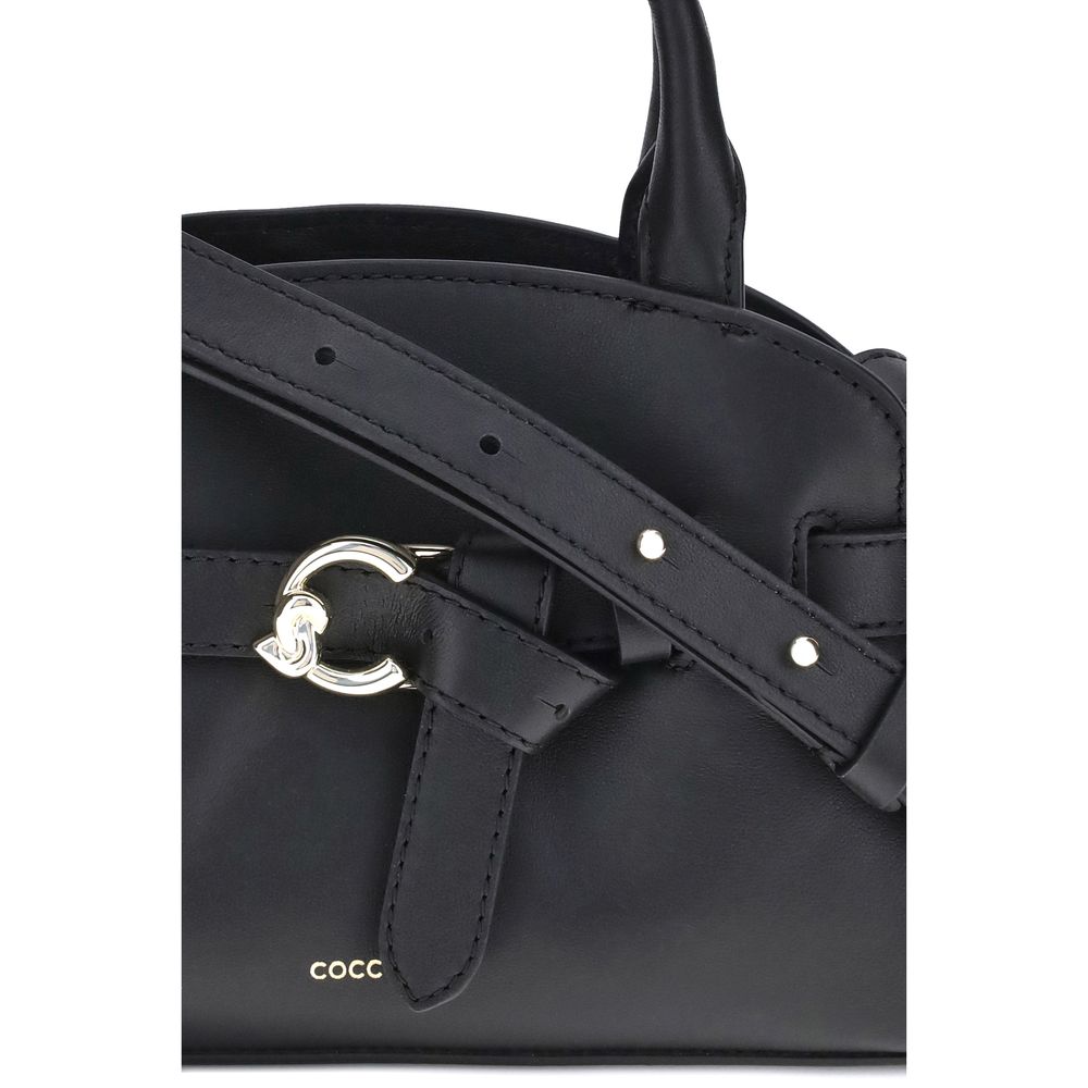Coccinelle Black Sabine Calfskin   Shoulder Bag - XT & Co