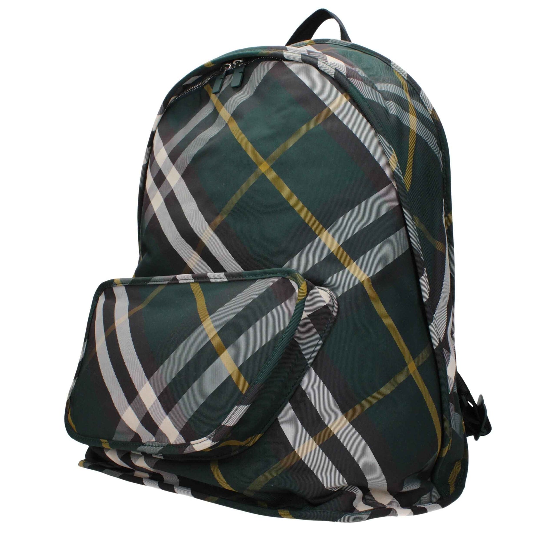 Burberry Green Fabric Backpack