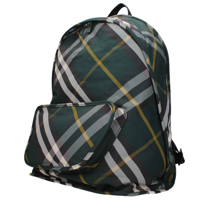 Burberry Green Fabric Backpack
