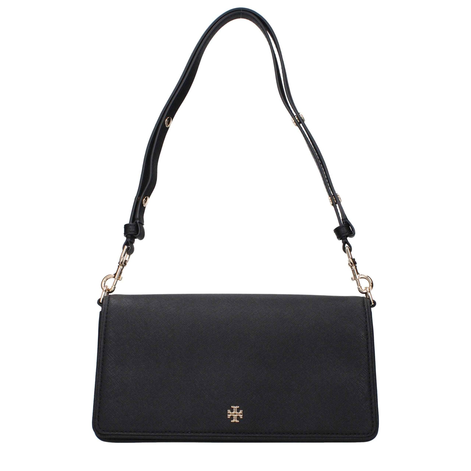Tory Burch Black Leather Shoulder Bag - XT & Co
