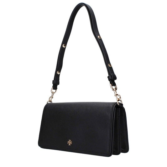 Tory Burch Black Leather Shoulder Bag - XT & Co