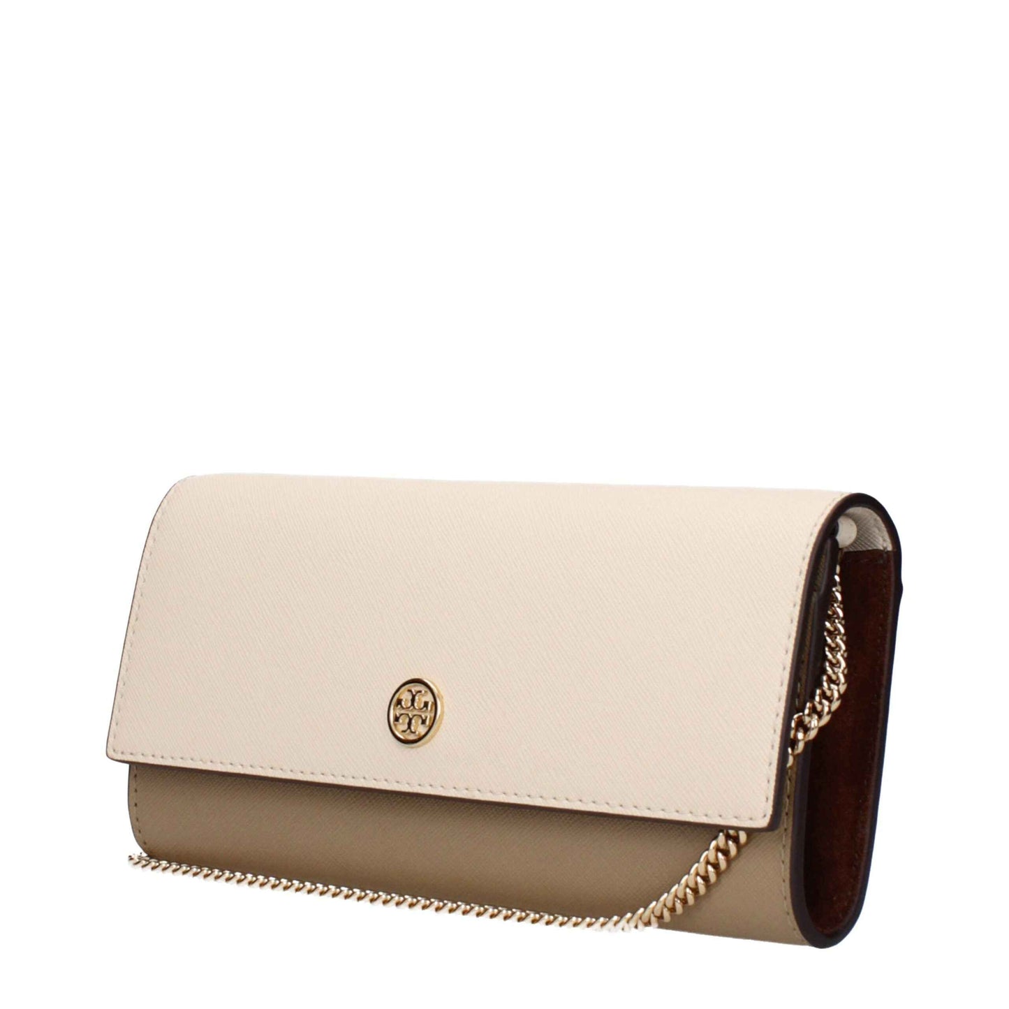 Tory Burch Beige FullGrain Leather Clutch - XT & Co