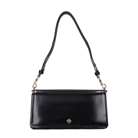 Tory Burch Black Patented Leather Shoulder Bag - XT & Co