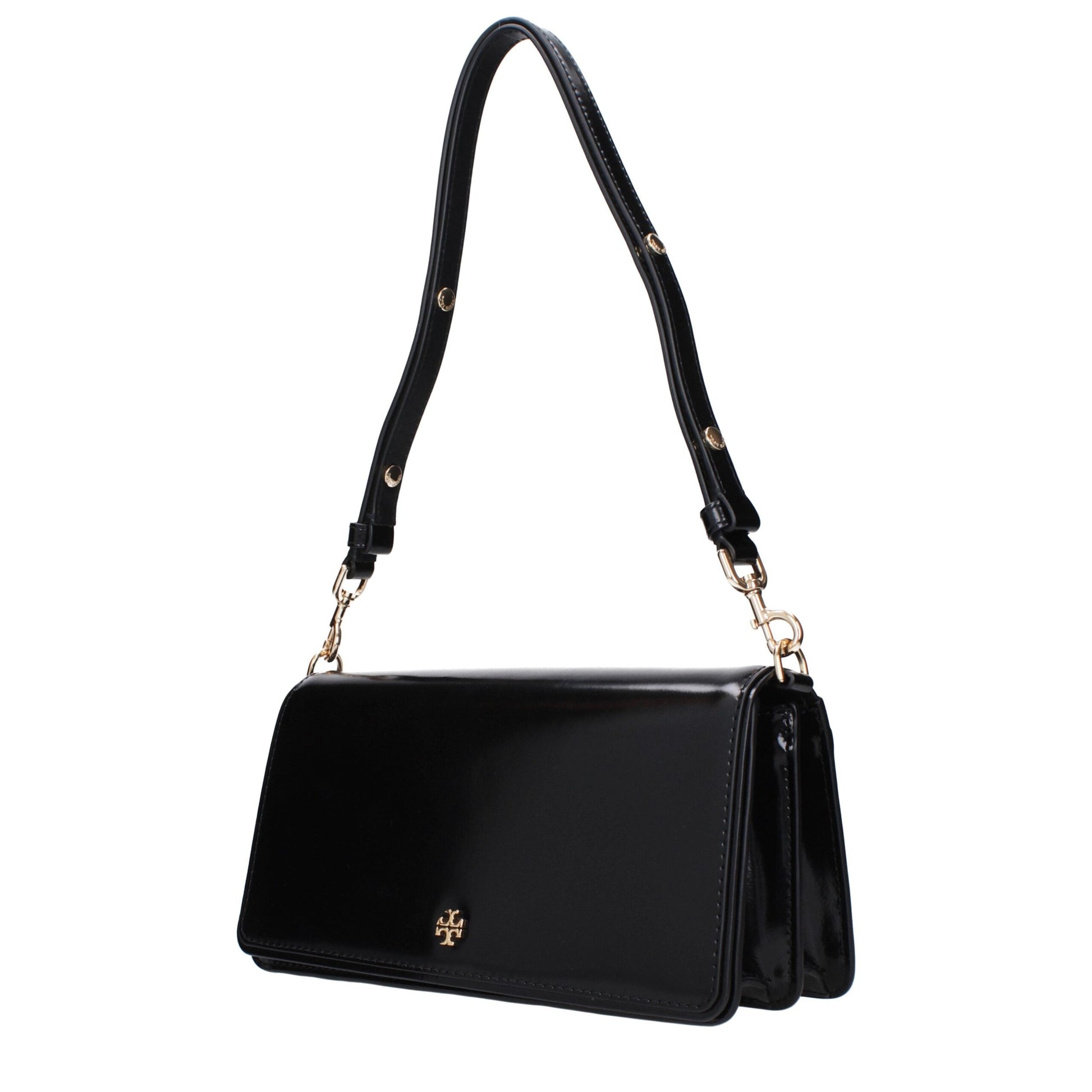 Tory Burch Black Patented Leather Shoulder Bag - XT & Co