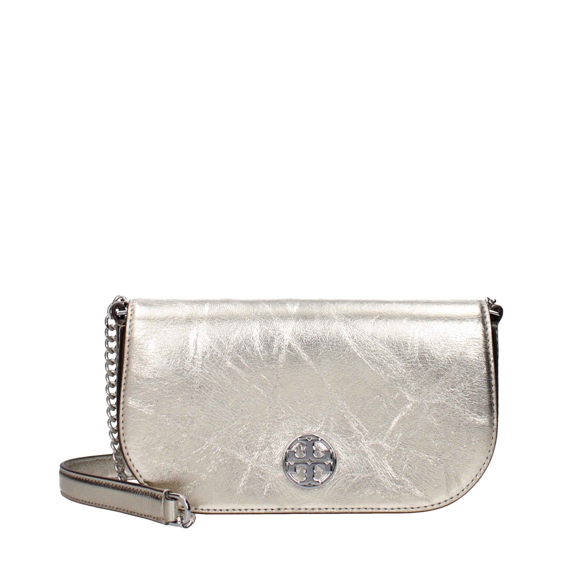 Tory Burch Gold Tone  Leather  Crossbody Bag - XT & Co