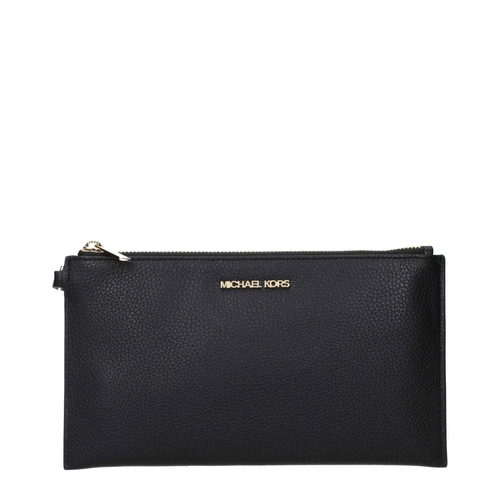 Michael Kors Black Timeless Calfskin Clutch - XT & Co