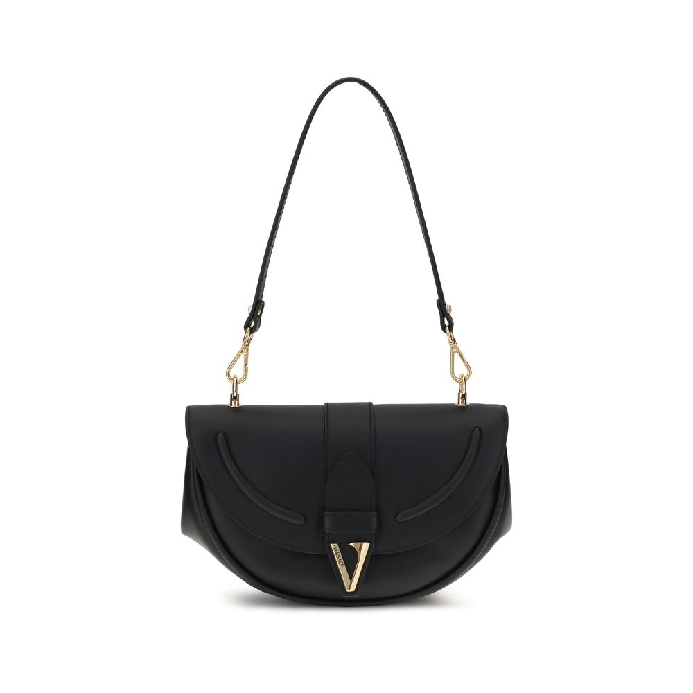 Versace Black Calf Leather Bos Taurus Shoulder Bag, - XT & Co