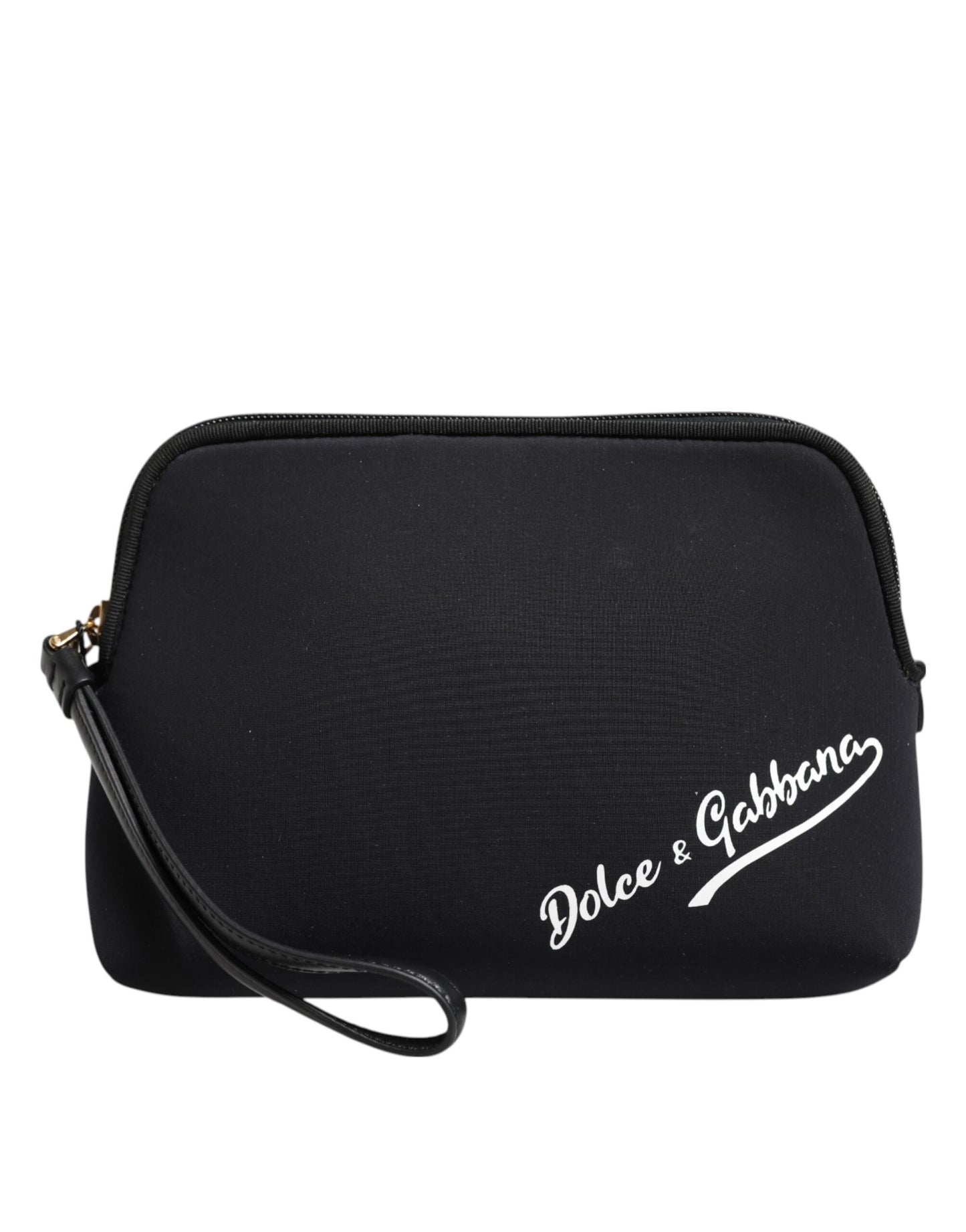 Dolce Gabbana Black DG Logo Print Clutch Pouch Bag - XT & Co