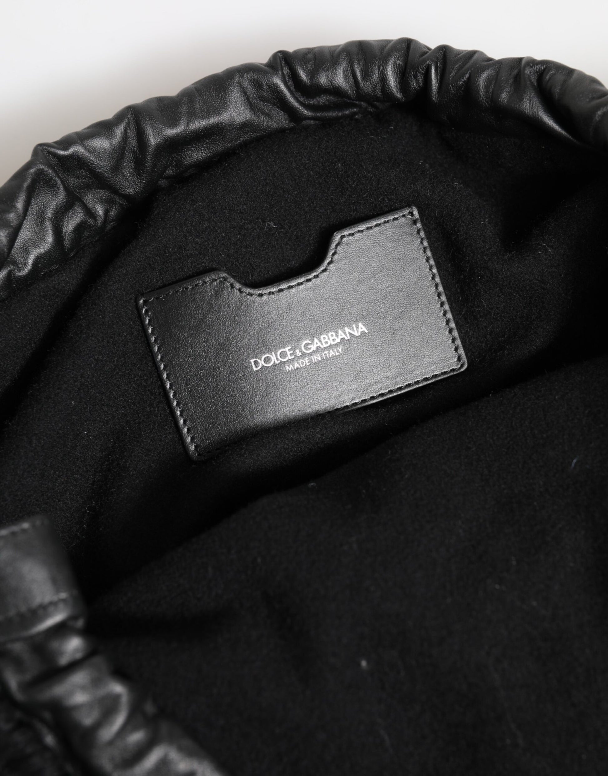 Dolce And Gabbana  Cashmere-Knitted Leather Shoulder Bag - XT & Co