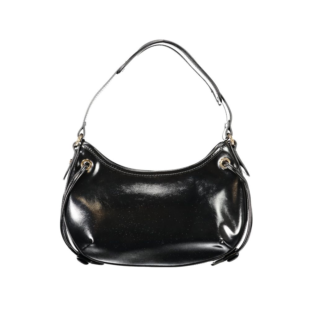 Twinset Black Polyethylene Women Handbag, shoulder bag, front view
