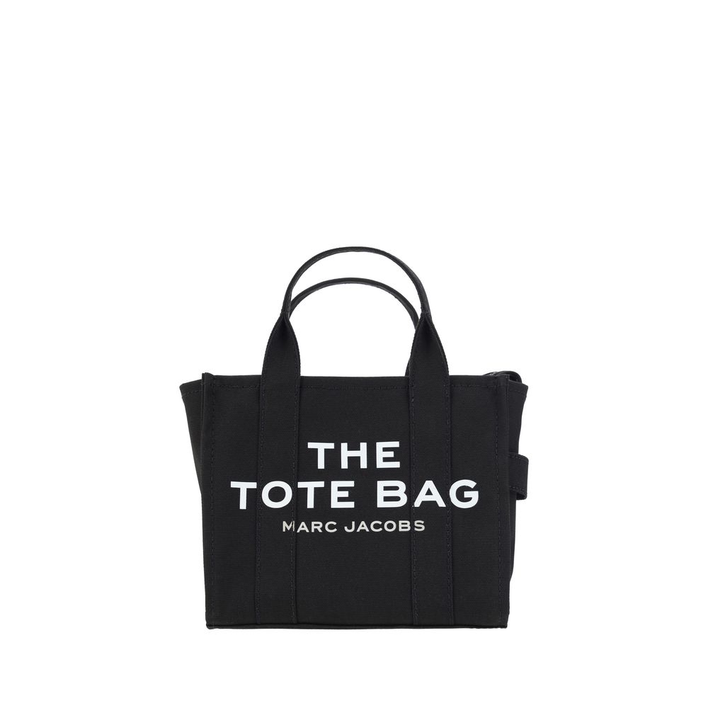 Marc Jacobs The Small Tote Bag Black Cotton tote bag front view