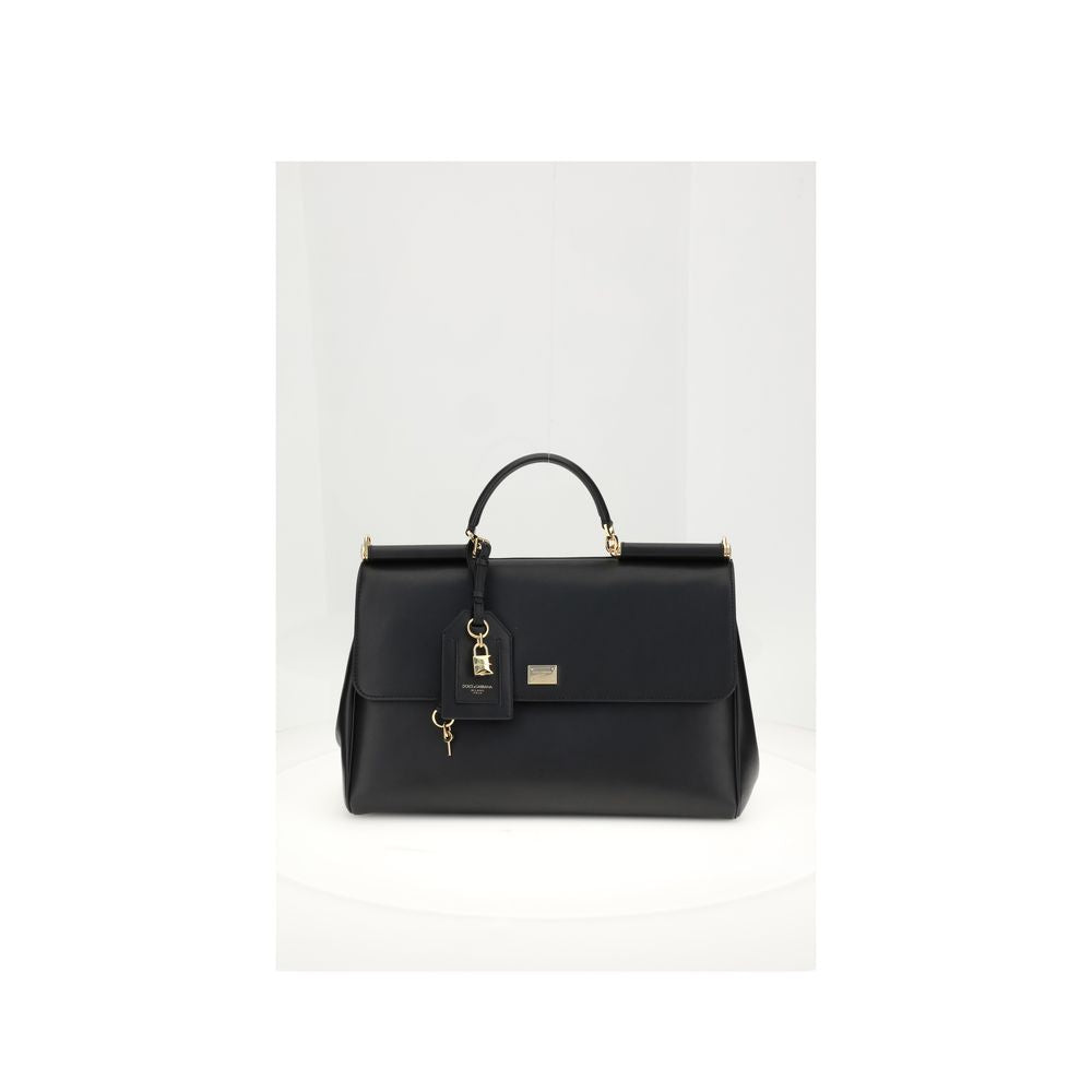 Dolce Gabbana Black Shoulder Bag Calf Leather - XT & Co