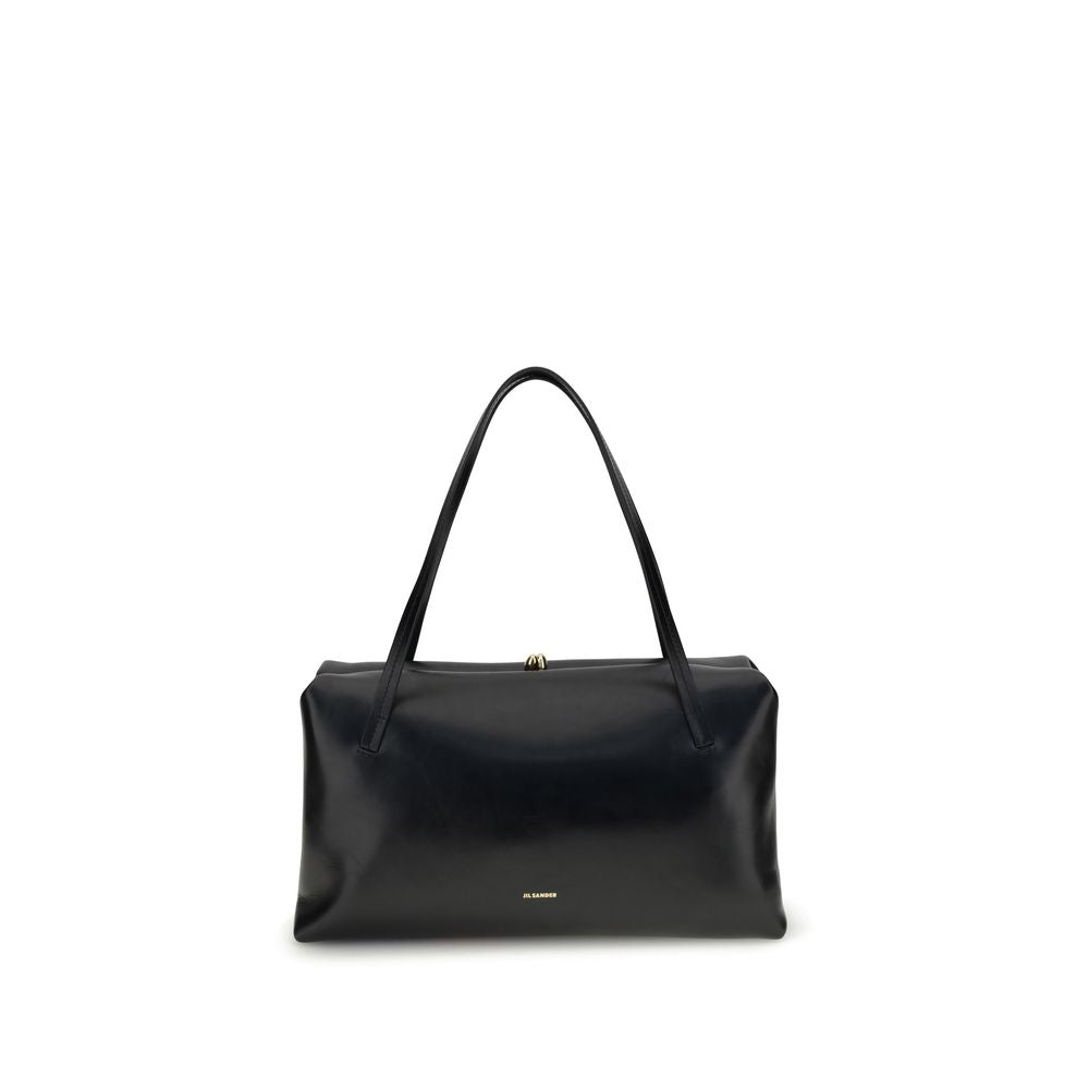 Jil Sander Black Calf Leather Shoulder Bag - XT & Co