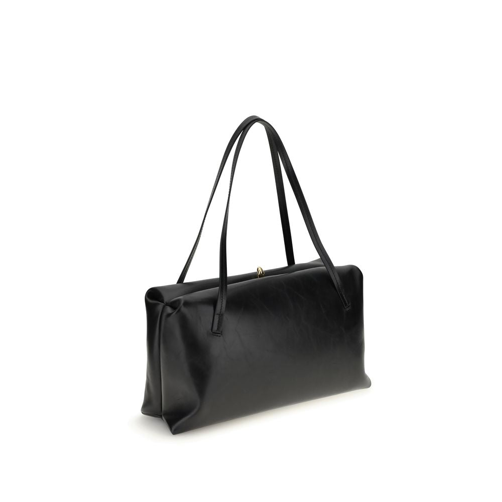 Jil Sander Black Calf Leather Shoulder Bag - XT & Co