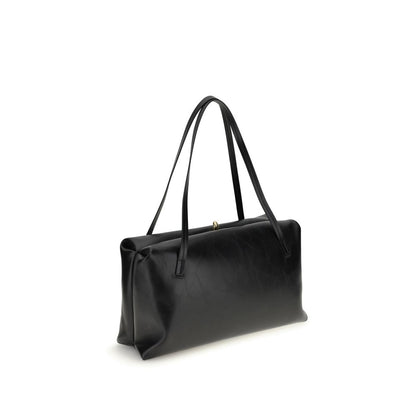 Jil Sander Black Calf Leather Shoulder Bag - XT & Co