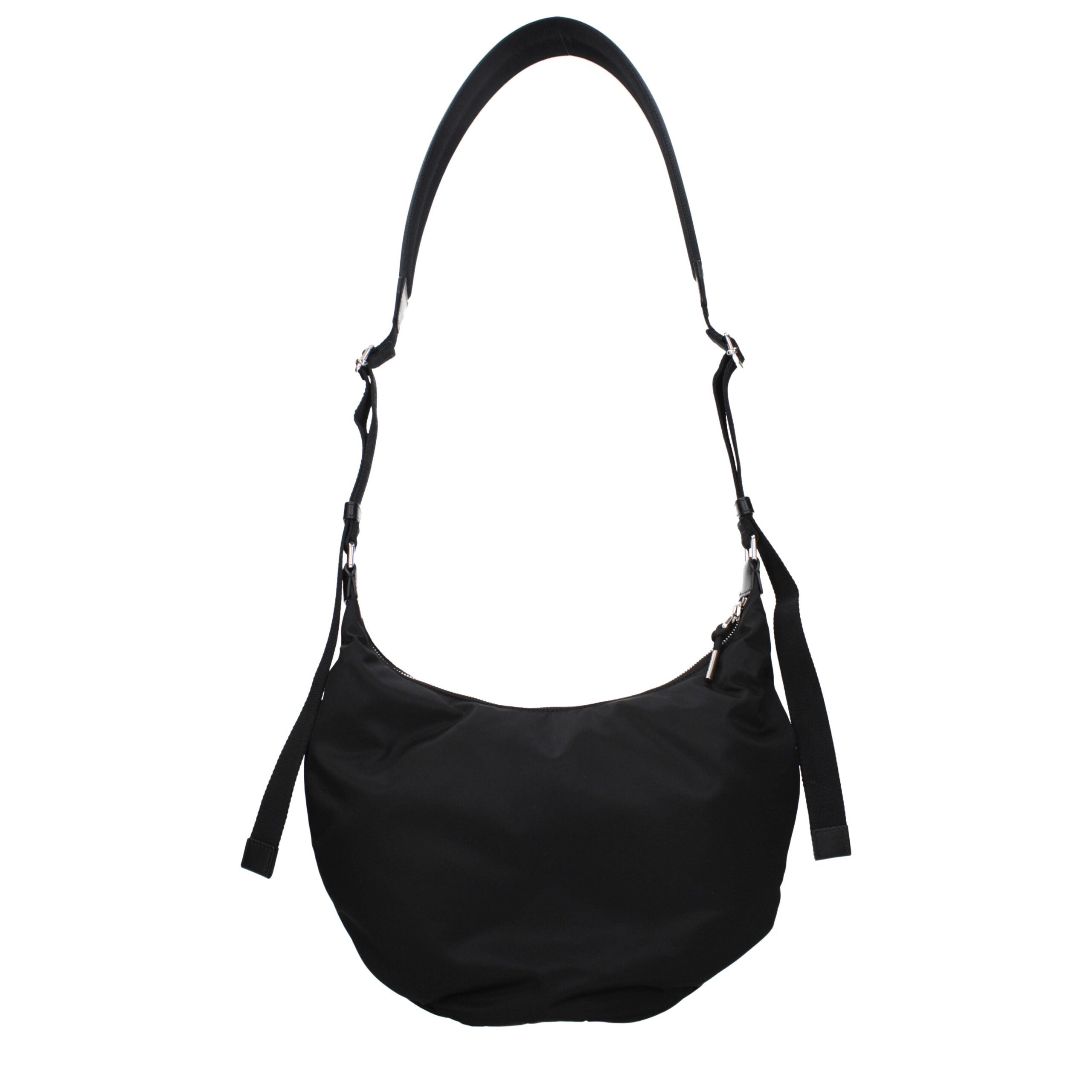 Givenchy Voyou Messenger crossbody nylon bag in black, front view