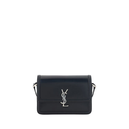 Saint Laurent Black Calf Leather Bos Taurus Shoulder Bag by Saint Laurent