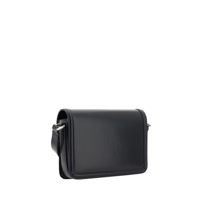 Saint Laurent Black Calf Leather Bos Taurus Shoulder Bag by Saint Laurent