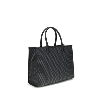 Versace La Medusa Black Cotton Tote Bag - XT & Co