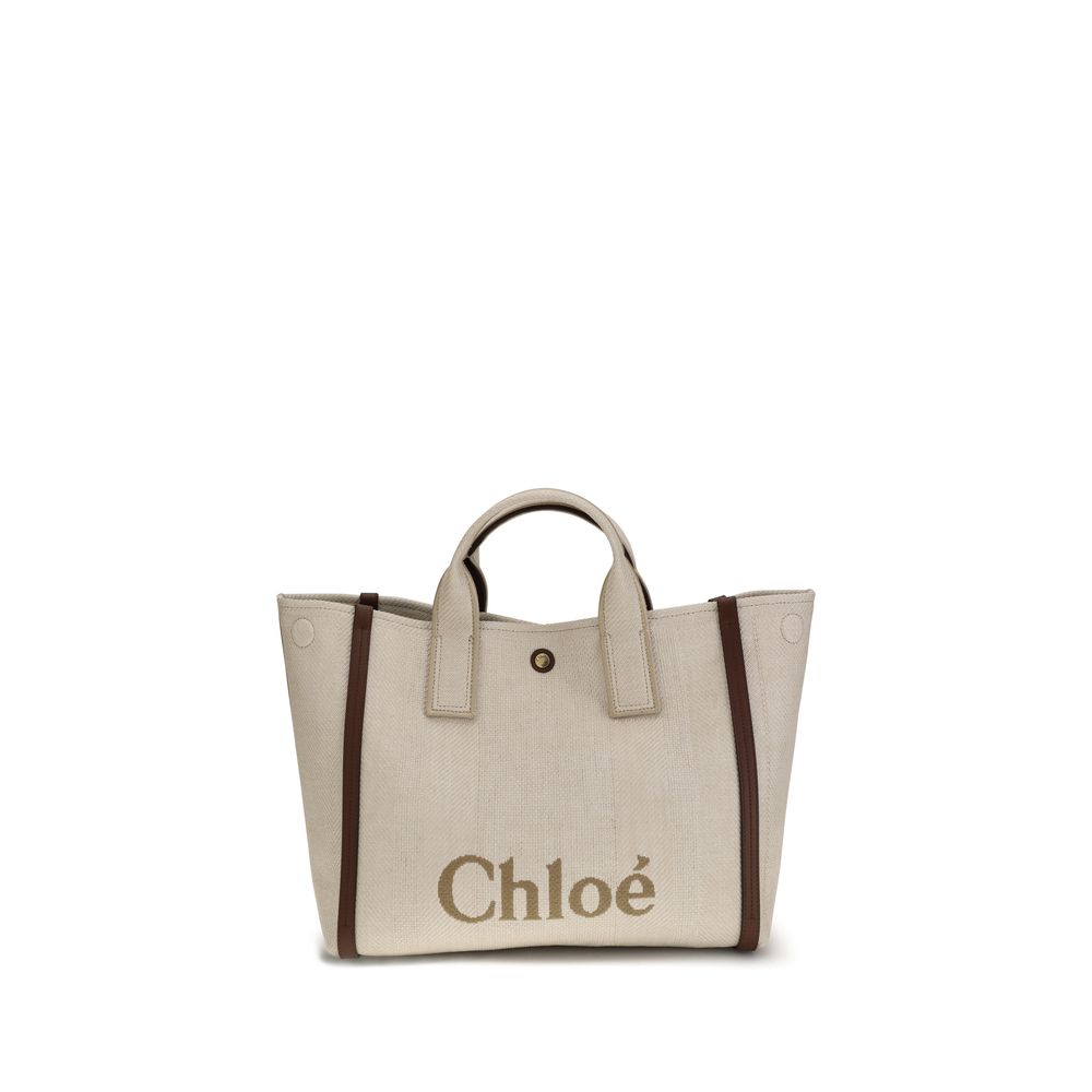 Chloé Beige Cotton Tote Bag - XT & Co