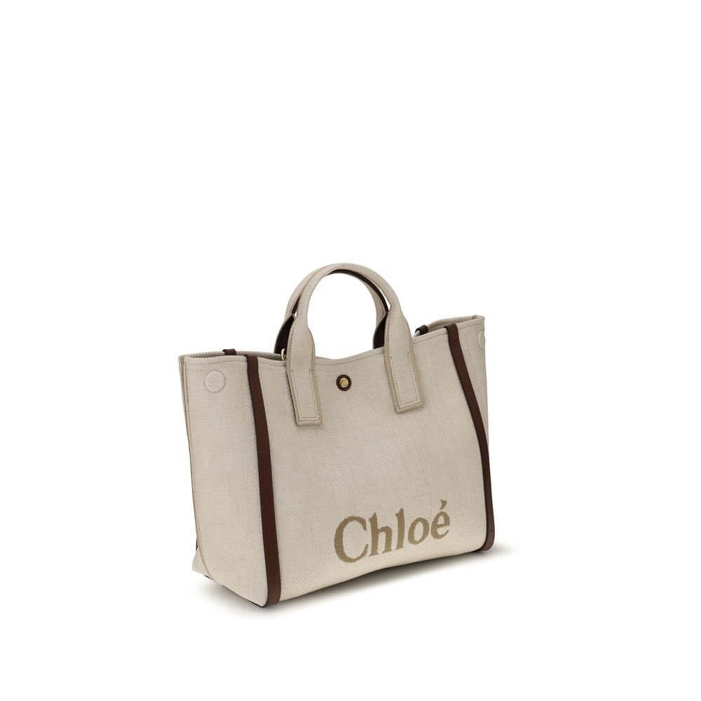 Chloé Beige Cotton Tote Bag - XT & Co