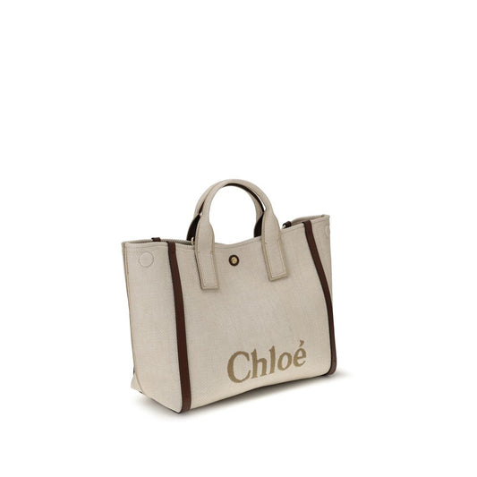 Chloé Beige Cotton Tote Bag - XT & Co