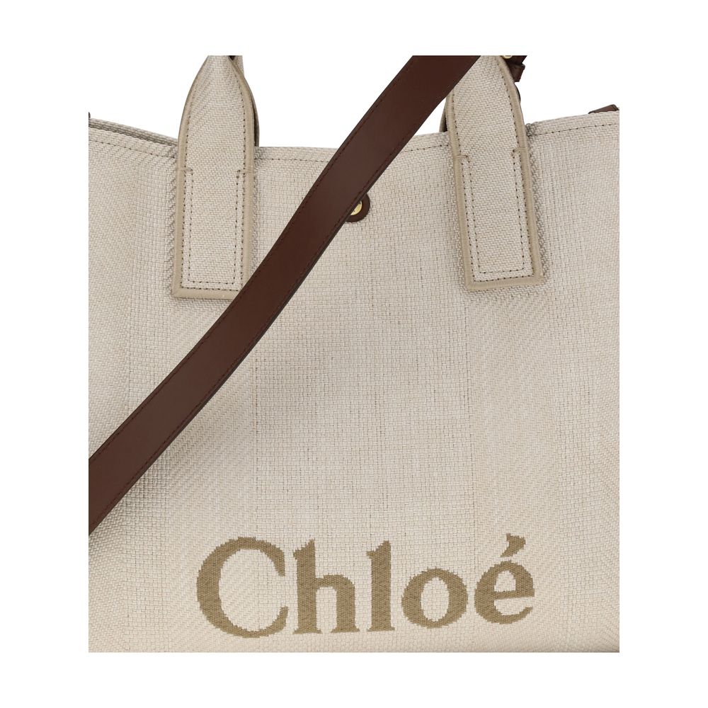 Chloé Beige Cotton Tote Bag - XT & Co