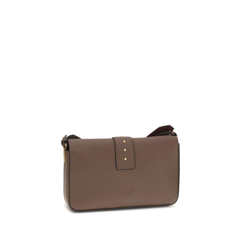 PINKO Brown  Love leather Shoulder Bag - XT & Co