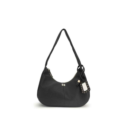Ganni Black Recycled Polyester Shoulder Bag by Ganni