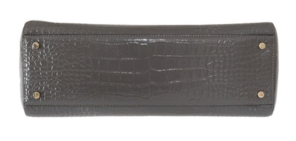 Kate Spade Graphite-Croc-Embossed Leather Tote - XT & Co