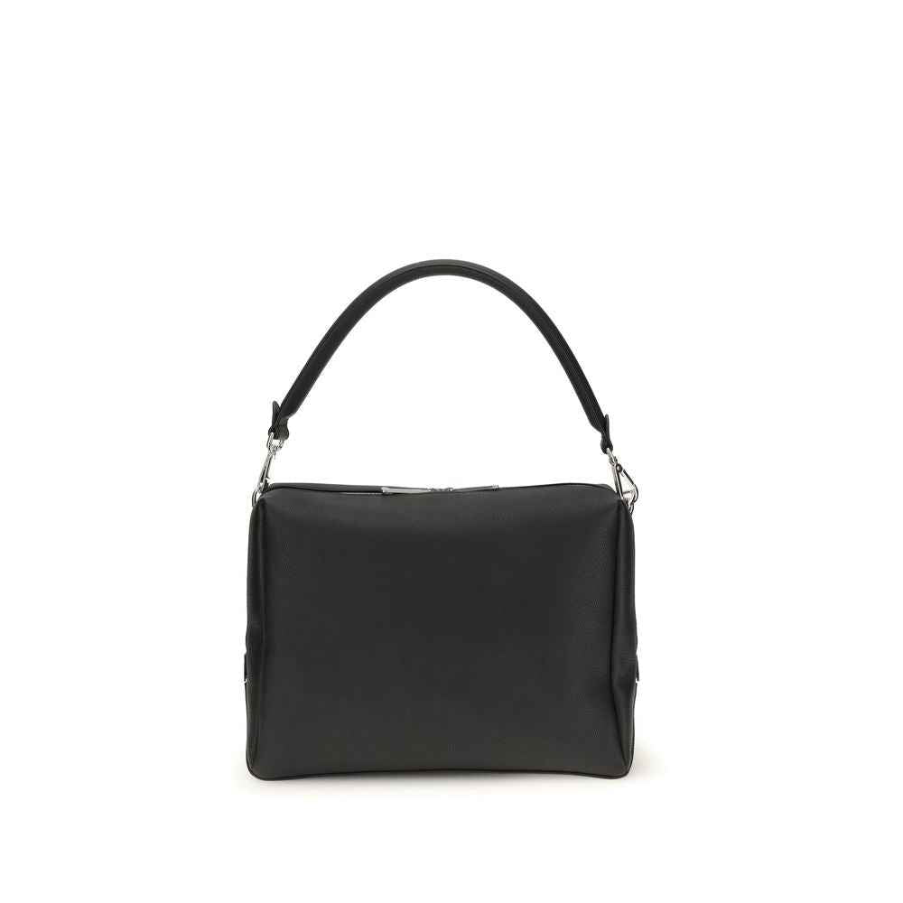 Fendi Black Calf Leather Bos Taurus Shoulder Bag