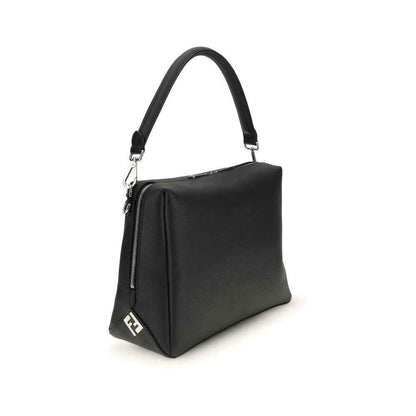 Fendi Black Calf Leather Bos Taurus Shoulder Bag