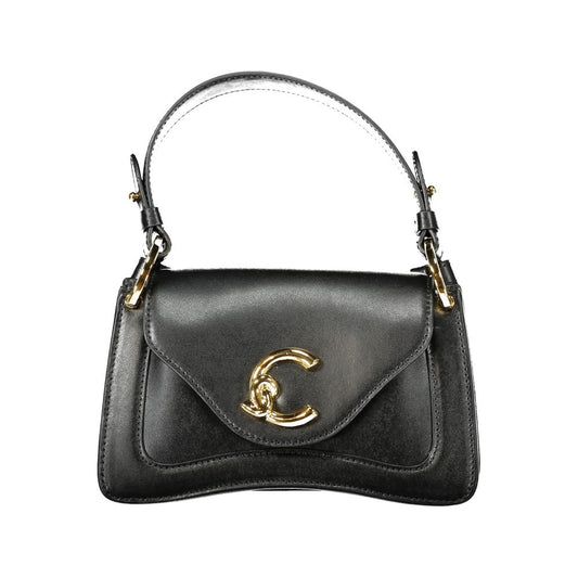 Coccinelle Black C-ME Calfskin Leather  Shoulder-Bag - XT & Co