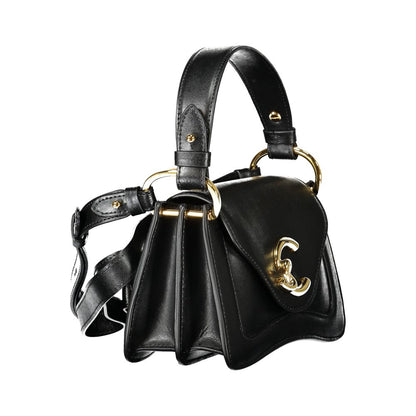 Coccinelle Black C-ME Calfskin Leather  Shoulder-Bag - XT & Co