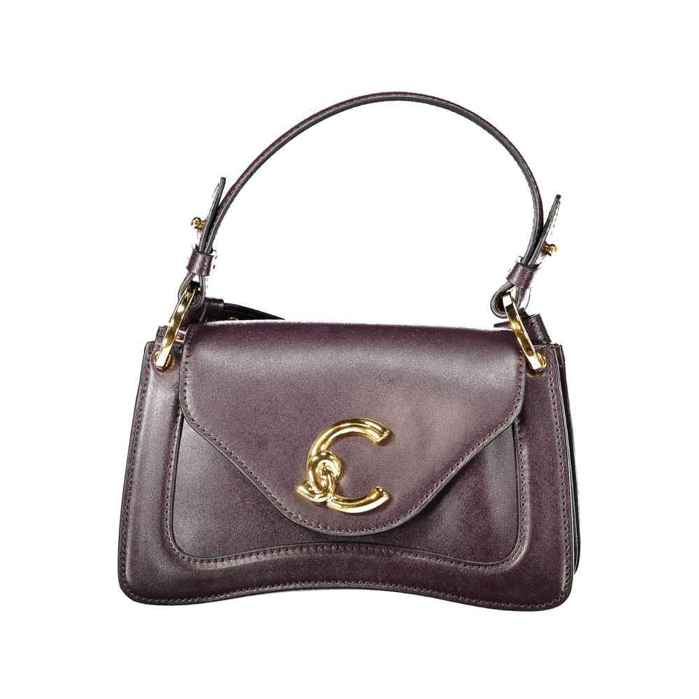 Coccinelle Purple Leather Handbag ProvenanceDriven HeritageInspired ItalianCraftsmanship
